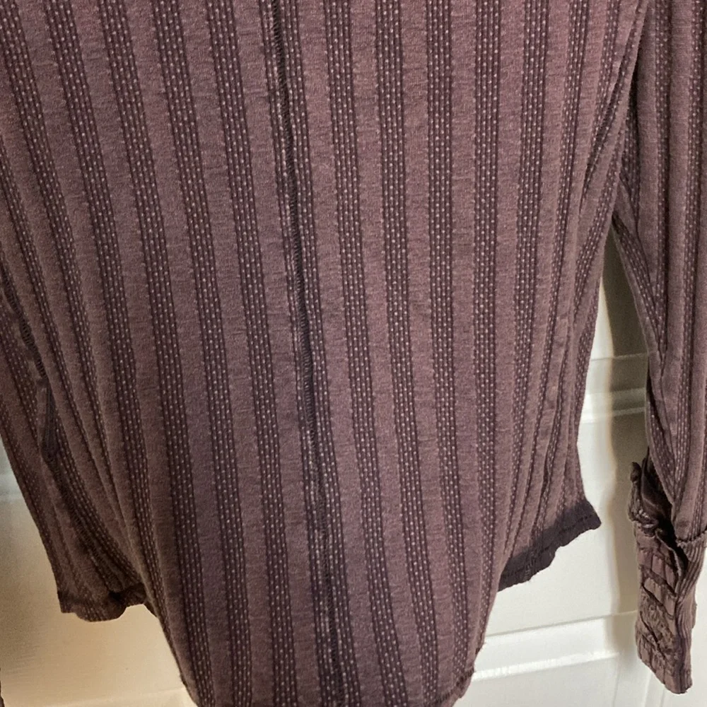 Free People Could I Love You More Eyelet Embroidered Ruffle Cuff Top - Picture 6 of 10